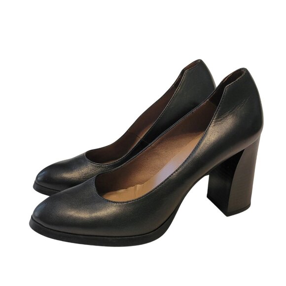Wonders Leather Block Heel Pump - Picture 2 of 10